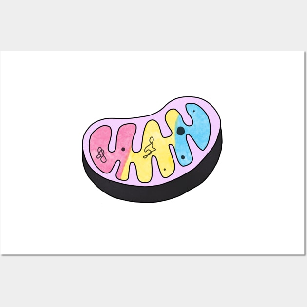 LGBTQ Mitochondria Powerhouse Wall Art by labstud